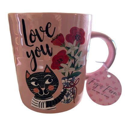 Taza Rosa de Gato Love You