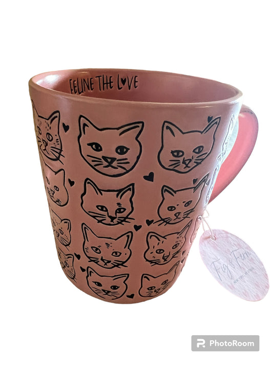 Taza Rosa de Gato