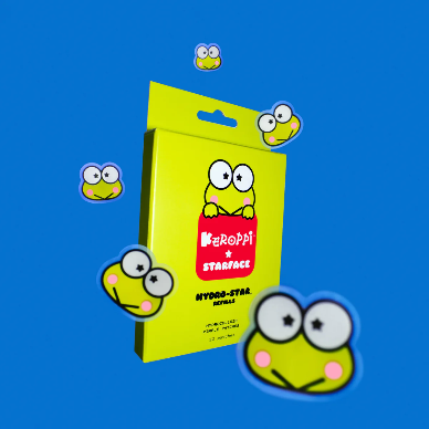 Starface x Keroppi / Parches para granitos 32ct