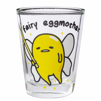 Gudetama Lazy Egg Poses 4 Pack Mini Glass Set, 1.5 Ounces