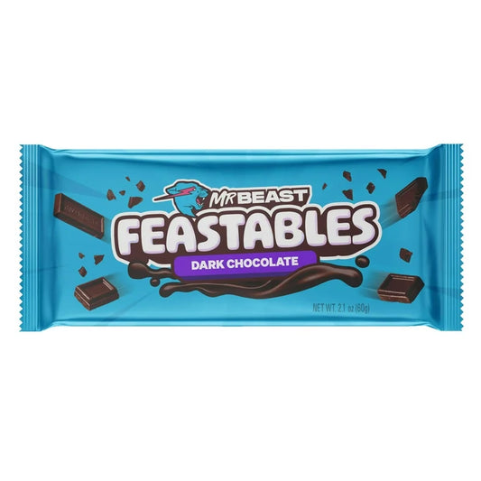 Feastables MrBeast Dark Chocolate Bar, 2.1 oz (60g)