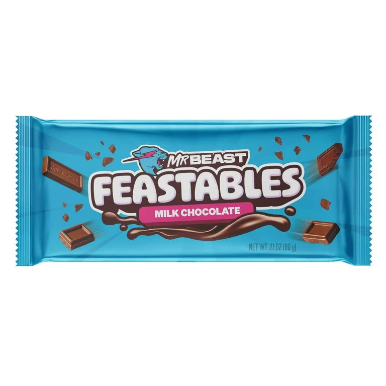 Feastables MrBeast Milk Chocolate Bar, 2.1 oz (60g)