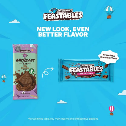 Feastables MrBeast Milk Chocolate Bar, 2.1 oz (60g)