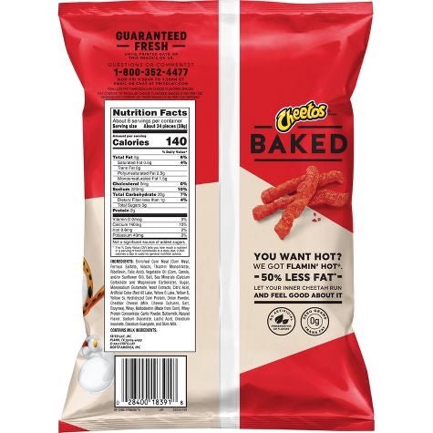 Cheetos Baked Flamin’ Hot - Fur Friends Finds