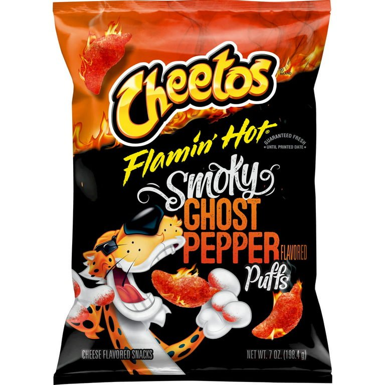 Cheetos Flamin’ Hot Smoky Ghost Pepper Puffs - Fur Friends Finds